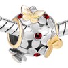 CharmSStory New Butterfly Clear Simulated Birthstone Synthetic Crystal Charm Beads