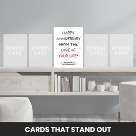 Hey Chimp Funny Anniversary Card for Love of Your Life - Not Your Gaming PC - Suitable for Husband, Boyfriend, Wife or Girlfriend that's a Gaming PC Lover