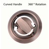 Hdtyyln 1Pcs Round Recessed Pull, Recessed Door Knob, Cabinet Round