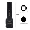 JEUCLEL 14mm Hex Impact Bit Socket, H14 1/2-Inch Impact Drive