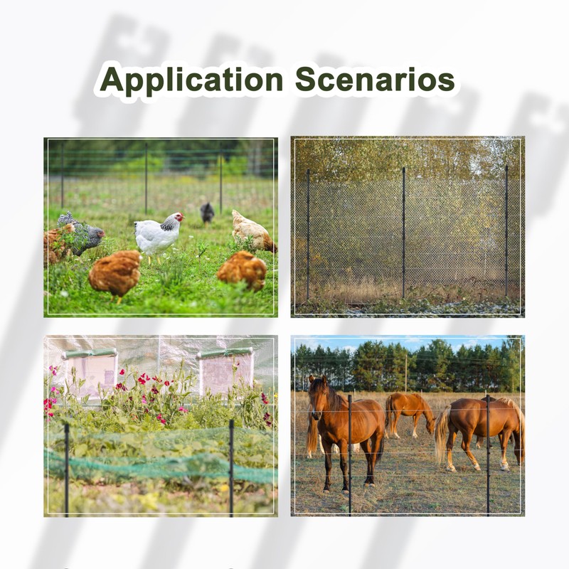 66 Inches High Fiberglass Step-in Electric Fence Portable Posts with