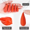 6 Pieces Fishing Practice Plugs 6 Mixed Sizes Orange Bait