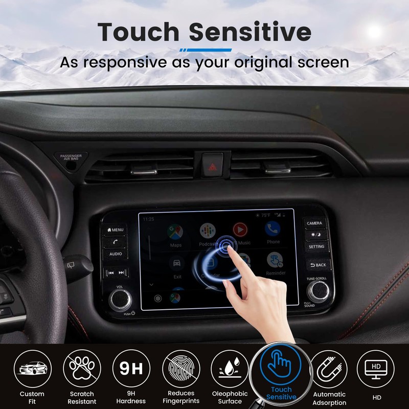 XCNGSUA for 8-In 2024 Maxima Murano Kicks Versa Screen Protector