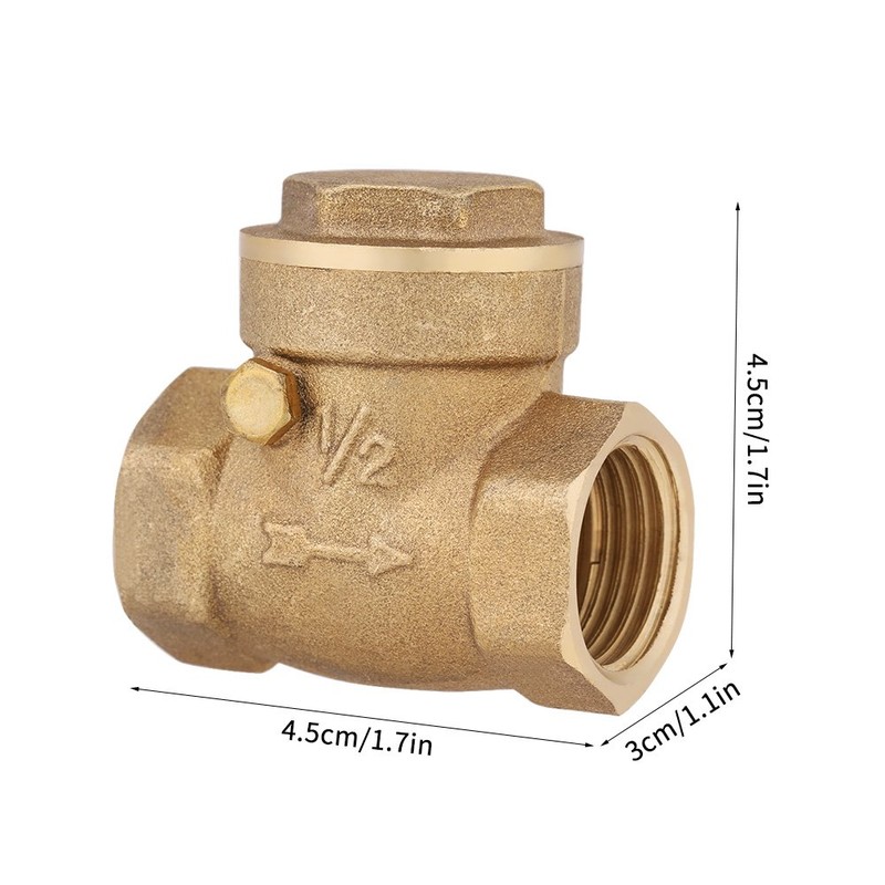 Hilitand Check Valve (Threaded) DN15 (1/2) Brass Check Valve, Straight
