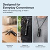 CLT Mini EDC Rechargeable Flashlight Magnetic Keychain, Snap on/off, 105