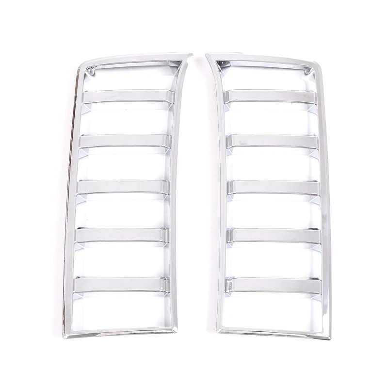 MXtech-23 Chrome Front Headlights Grille Vent Trim Cover Frame for