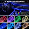 USB Car LED Lights, Interior Car Lights Strip with APP