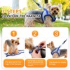Dog Harness with Leash Set, Step-in Breathable Puppy Cat Dog