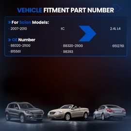 SYKRSS 98393 Air Conditioning A/C Compressor with Clutch Compatible with Scion tC 2007-2010 Coupe, L4 2.4L