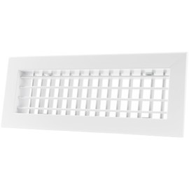 Repa Market 12 x 4 Inch (Duct Opening) Grille for Square/Rectangular Flat Duct - Louvered Aluminium Cover with Adjustable Blades - Air Duct Intake/Exhaust Register for HVAC Pipe, Heater Ventilation