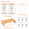 RoleDes Liquid Laundry Detergent Dispenser Set with Shelf and Bamboo