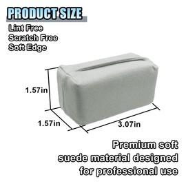 Suede Microfiber Applicator Pad, Ceramic Coating Sponge Pad, Multi-Purpose Car Detailing Sponge Applicator for Applying Wax, Sealants, Ceramic Spray Coating and Other Conditioners (4PCS)