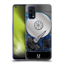 Head Case Designs Blau Hard Disk Drives Soft Gel Handyhülle Hülle kompatibel mit Realme 7 Pro