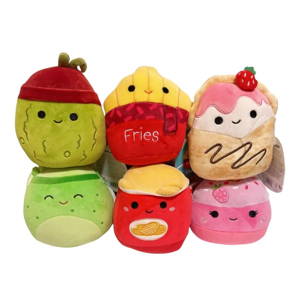 Squishmallows 2024 Food Squad 5" Fries Chips Pickle Mini Plush