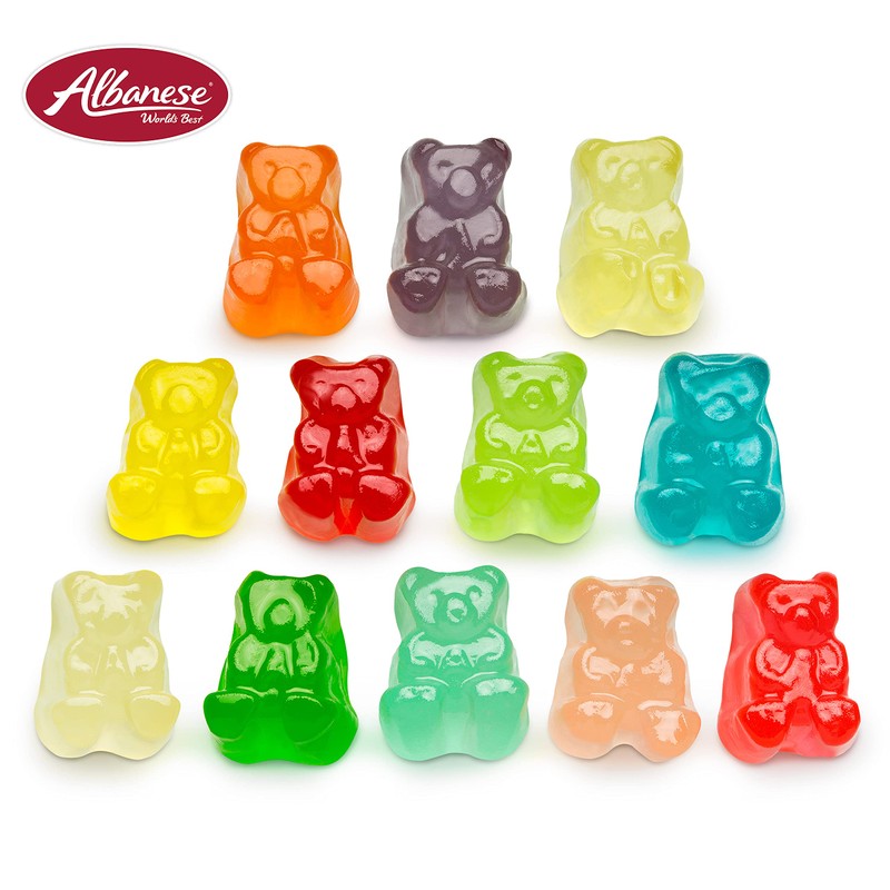 Albanese World's Best 12 Flavor Gummi Bear Cubs, 5lbs of