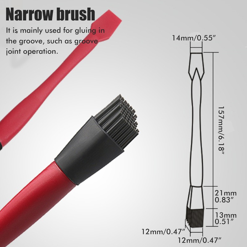 4pcs/set Woodworking Glue Brush Tool Kit Silicone Brush Durable Wood