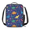 Vunko Funny Dinosaurs Insulated Lunch Bag for School Work Office