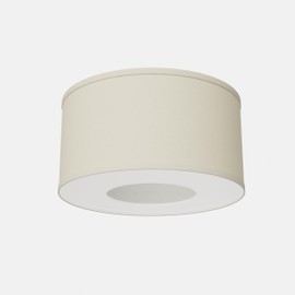 FANTASTIC SHADE CLIPS Ceiling Fan Drum Shade Kit - 100% Linen, with Adapter & FREE Diffuser Fits Standard Fan Light Kit (*CHECK BELOW FOR YOUR FANS COMPATIBILITY BEFORE PURCHASING*) Off-White