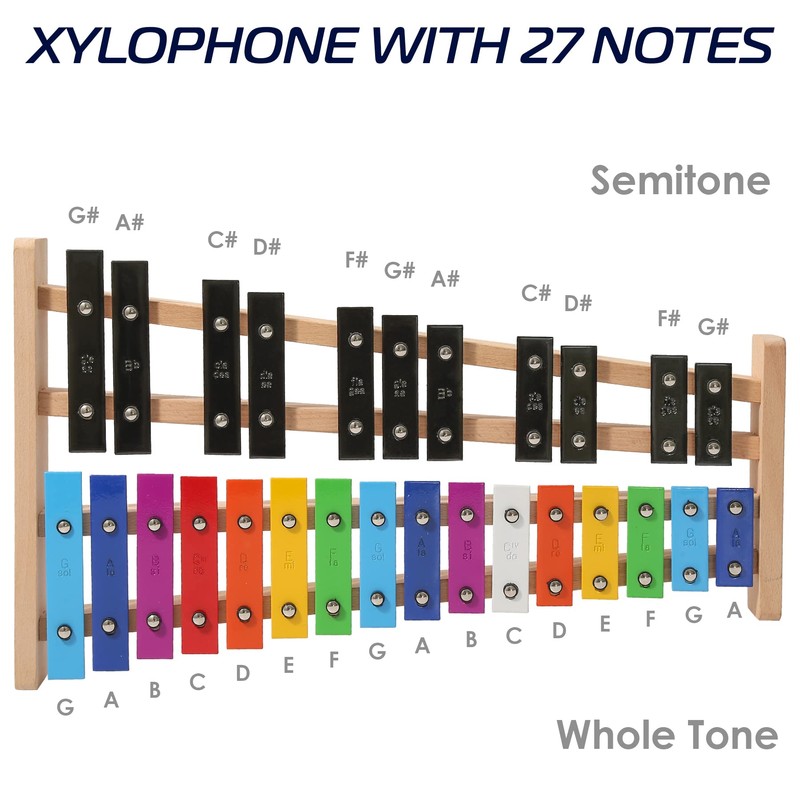 Glockenspiel Xylophone Full Size 27 Notes for Adults and Kids