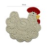 WAIT FLY Handmade Crochet Coasters Cute Chicken Drink Coaster Set