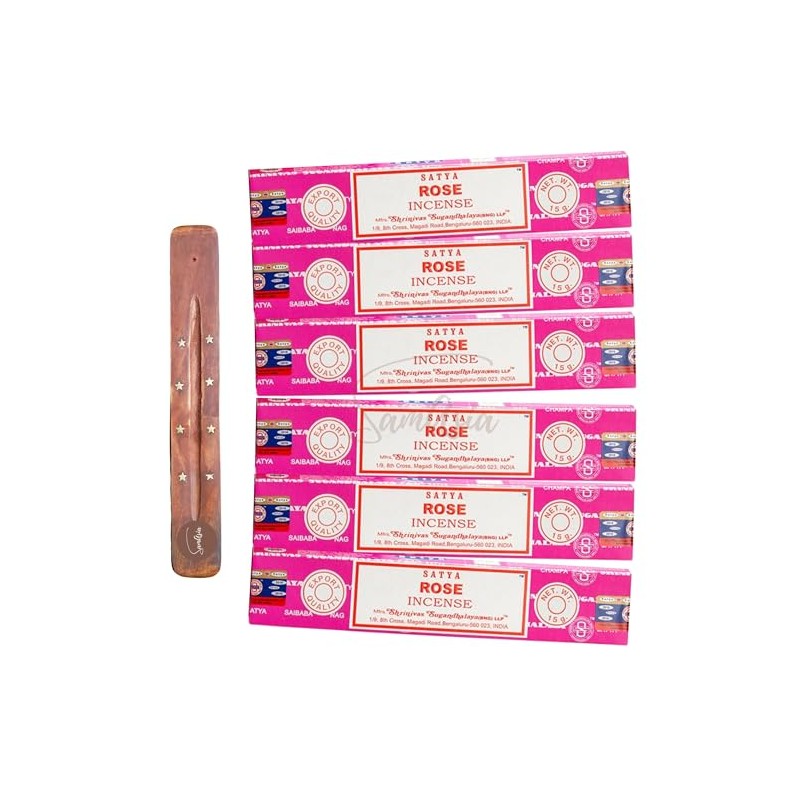 Satya Nag Champa Rose Incense Sticks | x6 pack |