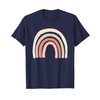 Boho Rainbow Scandinavian Minimalist Modern Simple Nature T-Shirt