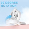 Jumyshe Portable Handheld Fan,Portable Fan Rechargeable,5000mAh ，Neck Fan 90 °