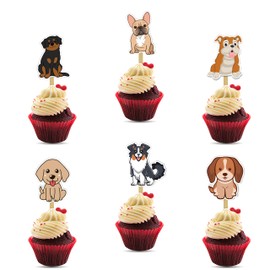 Puppy Dog Cupcake Topper – Cute and Fun Dessert Decorations for Dog-Themed Birthday Parties and Special Celebrations