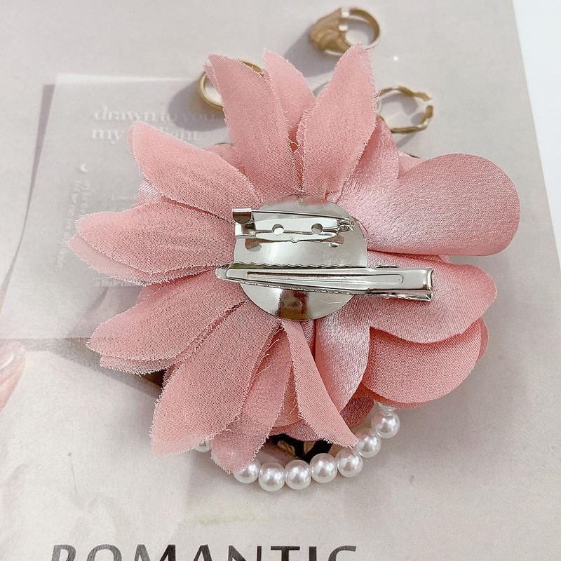 Kokoma Elegant Peony Flower Brooch Pin for Women Lady Fabric