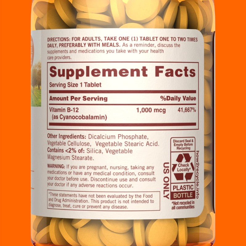 Sundown Vitamin B12, 120 Tablets