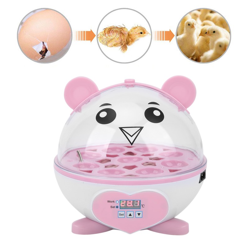SemiAutomatic Incubator Household Small 9 Eggs Incubator for Chicken Duck