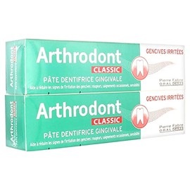 Pate Dentifrice Apaisant 2 x 75 ml Classic Gencives Irritées Arthrodont