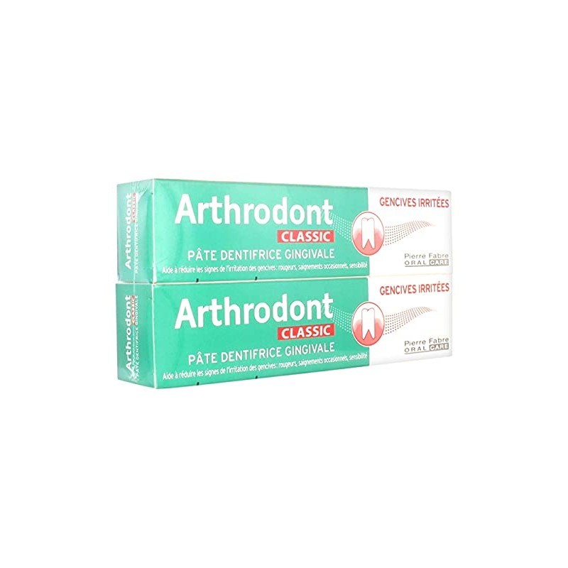 Pate Dentifrice Apaisant 2 x 75 ml Classic Gencives Irritées