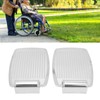 2pcs Wheelchair Footrests Aluminum Alloy Replacement Wheelchair Footplate Pedal Accessory