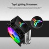 CPU Cooler Mini Colorful Light 2000rpm With 2 Heat Pipes