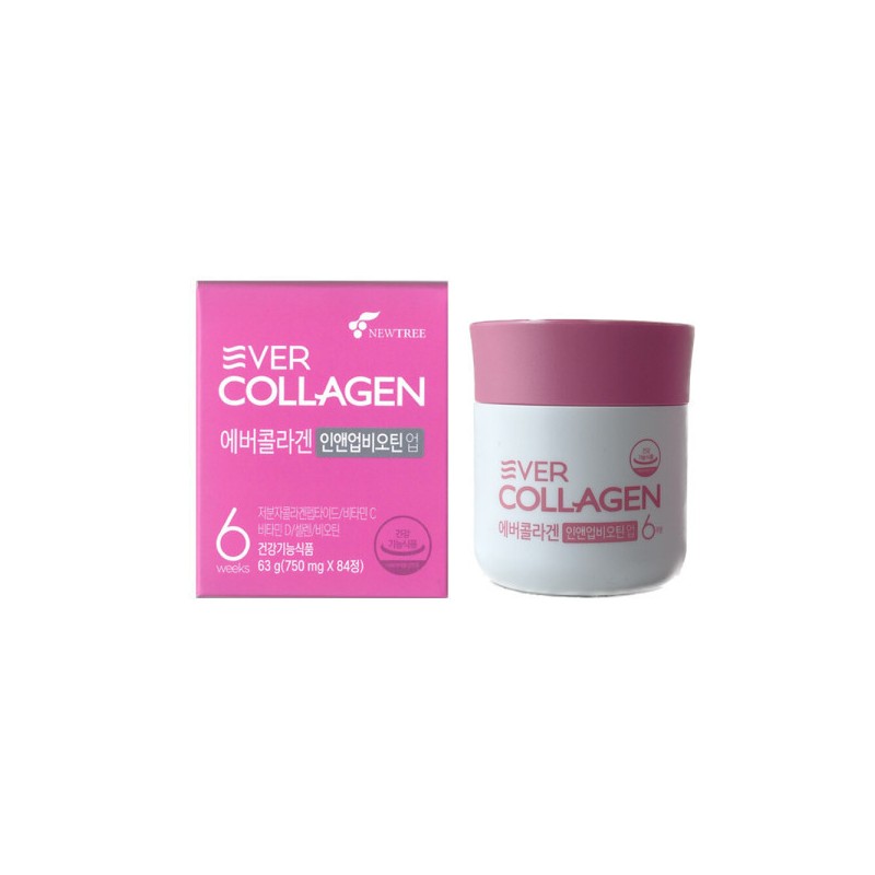 Evercollagen 에버콜라겐 인앤업비오틴 업 750mg x 84정 1개 / 써클