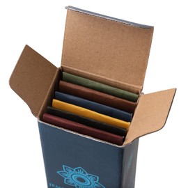 Jembrana Incense Sticks Mix 6 Scents (144 Sticks Total), 24 Sticks Each of Sandalwood, Amber, Maha Triloka, Gardenia, Padma & Raja Harum, Sold by Bali Soap