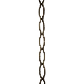 RCH Hardware CH-S57-30-AB-3 Steel Chandelier Chain, Antique Brass (3 Feet)