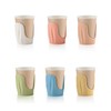 Guzzini Tierra Cup Holders, Multi-Colour, Pack of 6