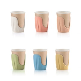 Guzzini Tierra Cup Holders, Multi-Colour, Pack of 6