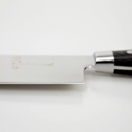 HANAKO 12 in Chef Knife with Sharpening Stick German Steel Pakkawood Handle Edge Cover