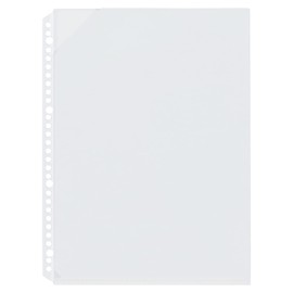 Lion HP-303S Holder Pocket Refill with Shedding Prevention Stopper, A4, 5 Pieces, Clear