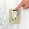 New! 3 Prong Grounded Single Port Power Adapter for Outlet