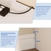 veonly WiFi Router Storage Box - Multimedia Concealment Cabinet with