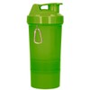 Cilindro Shaker para proteina 450ml. Botella con compartimentos y mezclador.