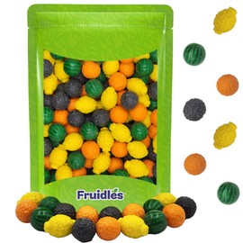 Fruidles Fancy Fruit Bubble Gum Balls, Original Fruit Shaped Candy Buffet Treats, Kosher Certified Parve (Half-Pound)