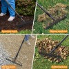 Nicecho DOUBLE SIDES Rake 17 tines with 63" long Garden
