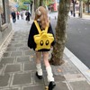 Star Backpack Bright Yellow Cute Stylish Schoolbag Waterproof Large Capacity
