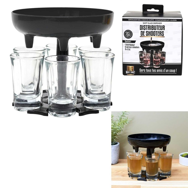 MISTER GADGET 6 Shot Glasses Dispenser