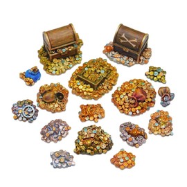 Greenstaff World Gold and Silver Treasure Chest Set Miniature Accessory GSWD-2305